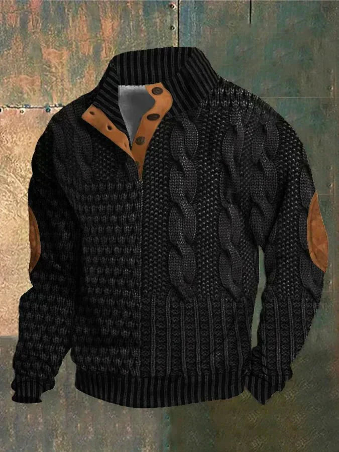XANDER | Bedrukte Herentrui met Retro Stijl en Ultiem Draagcomfort