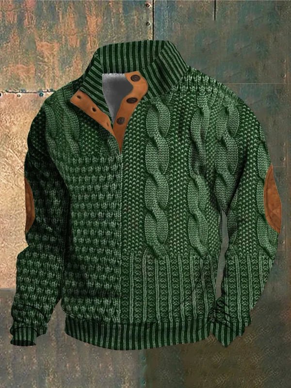XANDER | Bedrukte Herentrui met Retro Stijl en Ultiem Draagcomfort