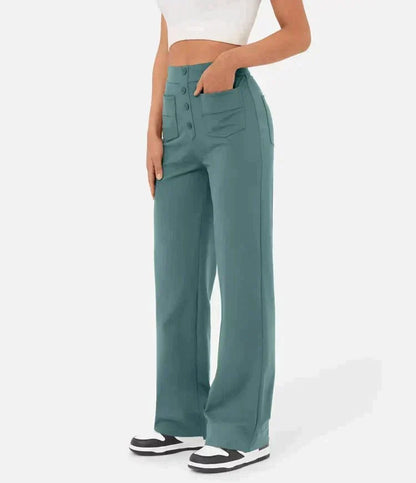 Sanja | Elastische Broek met Hoge Taille Dames
