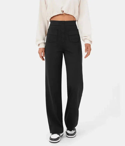 Sanja | Elastische Broek met Hoge Taille Dames