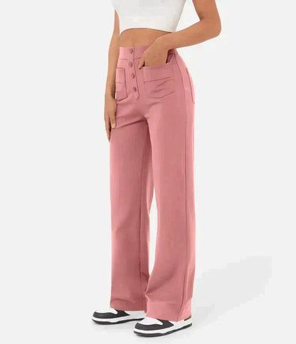 Sanja | Elastische Broek met Hoge Taille Dames