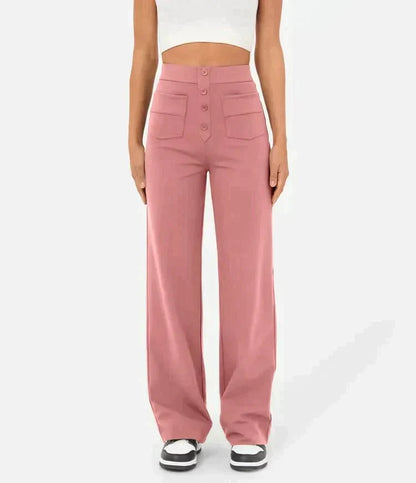 Sanja | Elastische Broek met Hoge Taille Dames