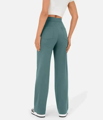 Sanja | Elastische Broek met Hoge Taille Dames