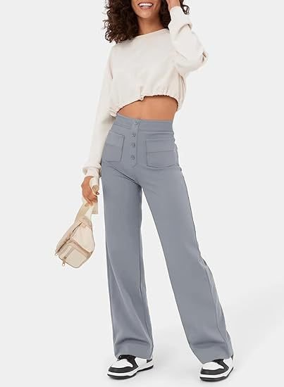 Sanja | Elastische Broek met Hoge Taille Dames