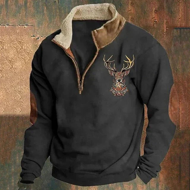 Gunter | Elegante en warme pullover met ritskraag