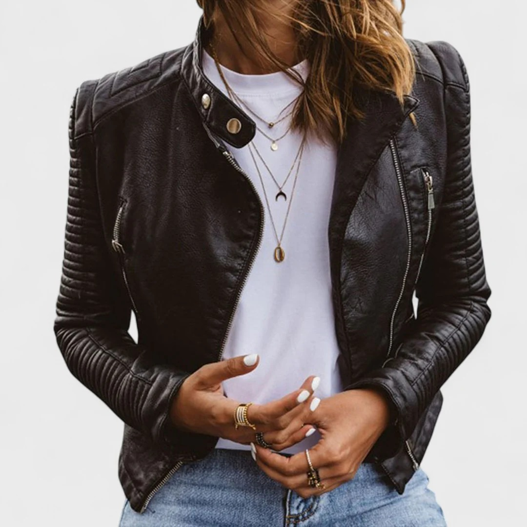 SAMANTHA | Elegante leren jas