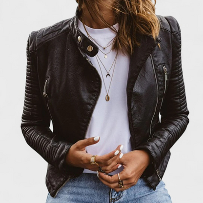 SAMANTHA | Elegante leren jas
