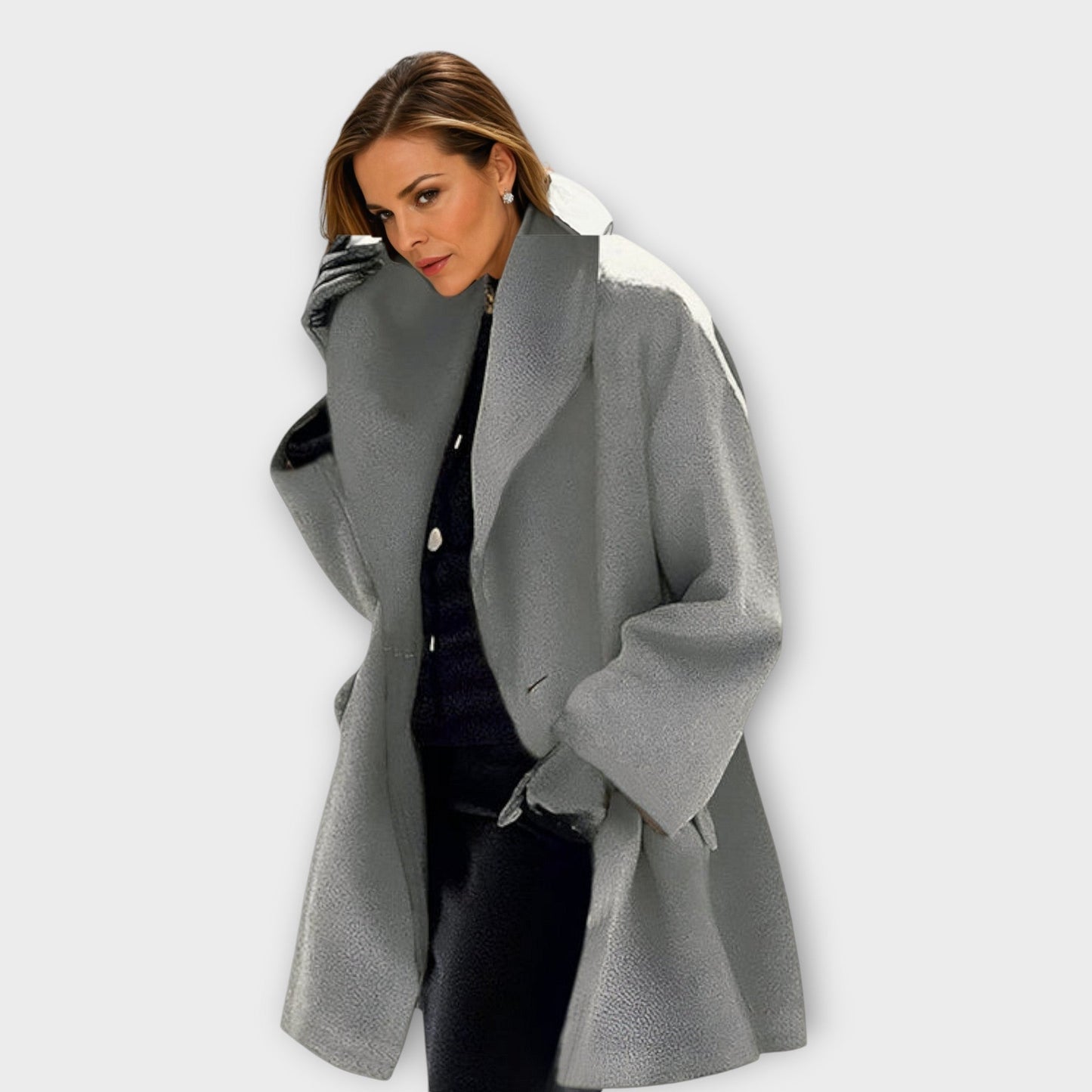 Amélie | Elegante wollen jas voor herfst en winter
