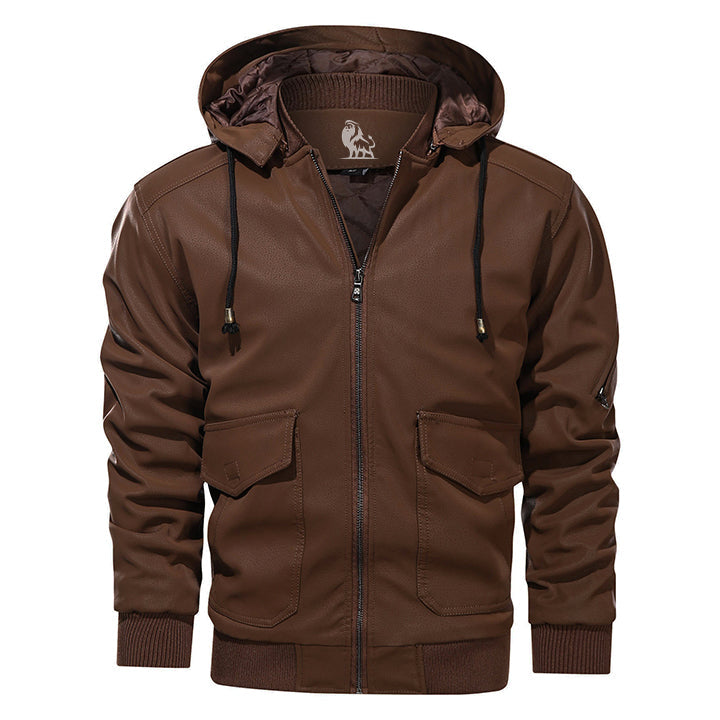 Henry | Chaleur Leren Jas met Capuchon