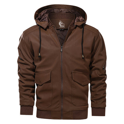 Henry | Chaleur Leren Jas met Capuchon