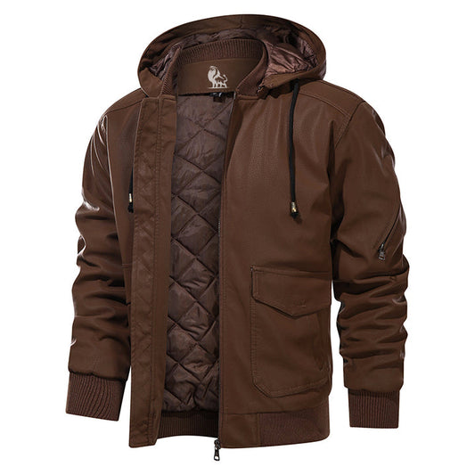 Henry | Chaleur Leren Jas met Capuchon