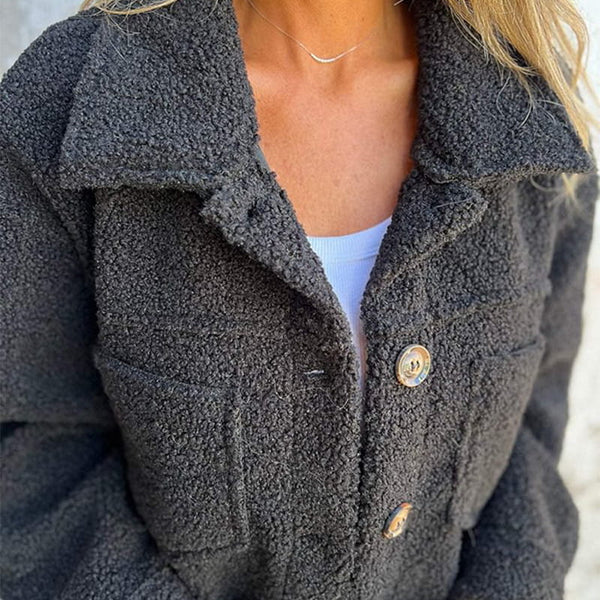 Olivia | Elegante Korte Jas met Revers en Chic