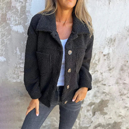 Olivia | Elegante Korte Jas met Revers en Chic