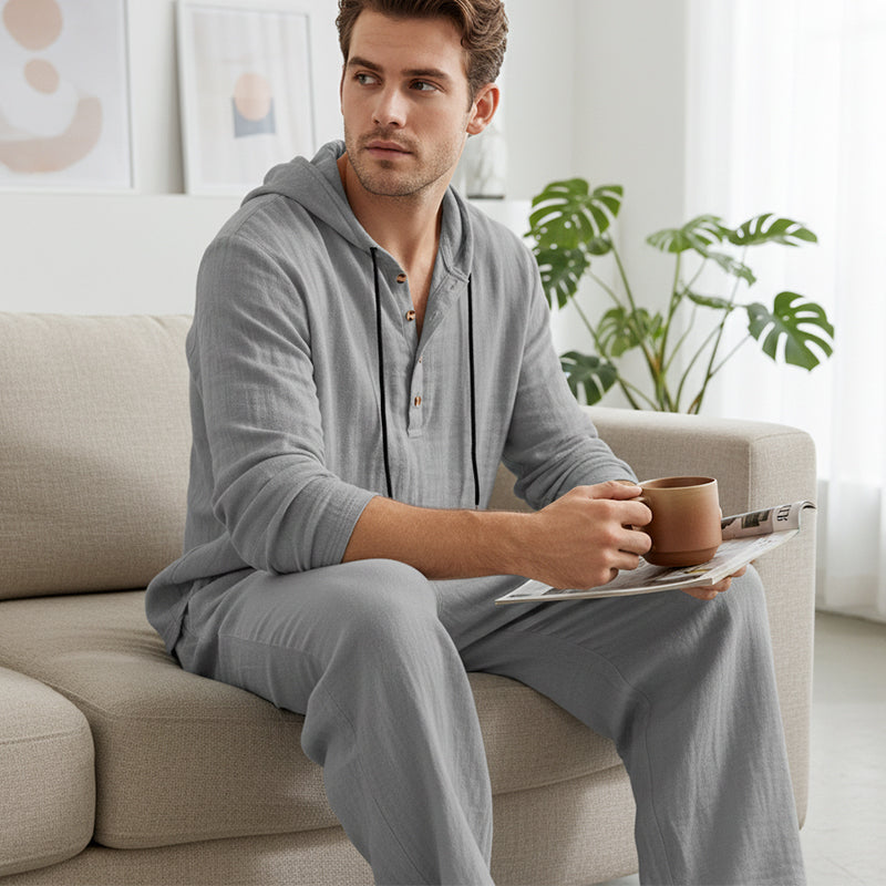 ComfortFit | Luxe 2-Delige Hoodie & Broek Set voor Heren