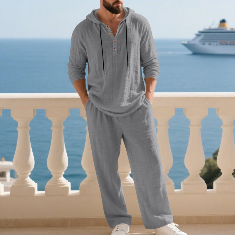 ComfortFit | Luxe 2-Delige Hoodie & Broek Set voor Heren