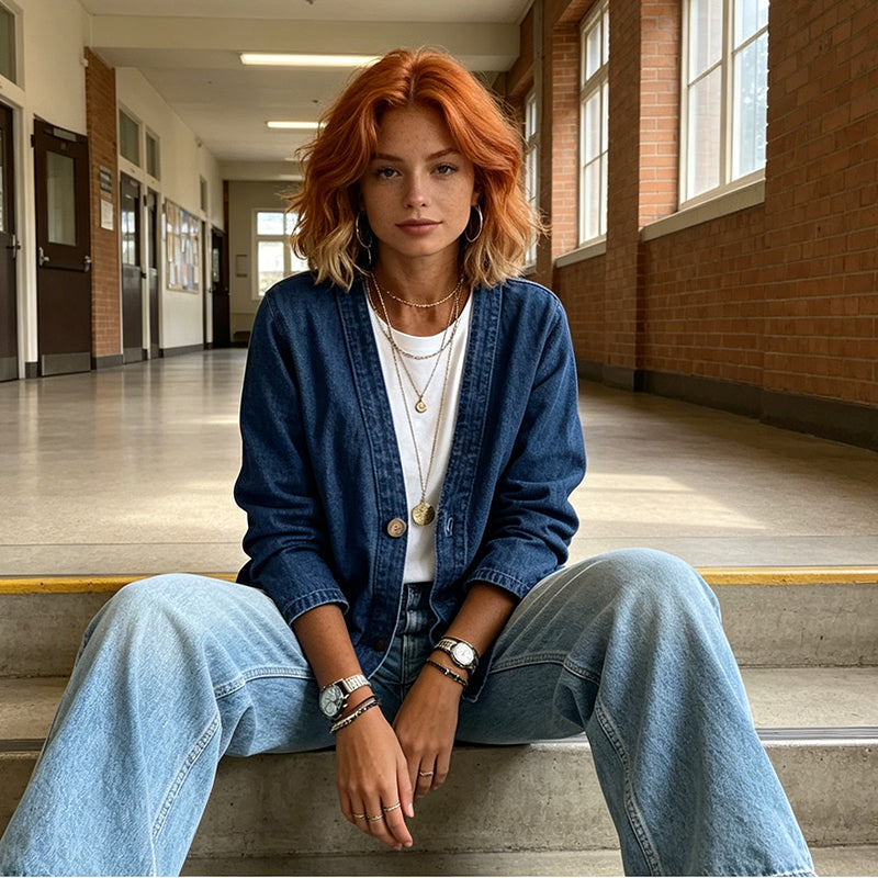 Brenda™ – Tijdloos Denim Jasje