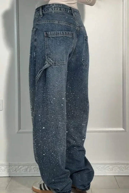Orion | Sparkle Wide-Leg Jeans voor een Galactische Look