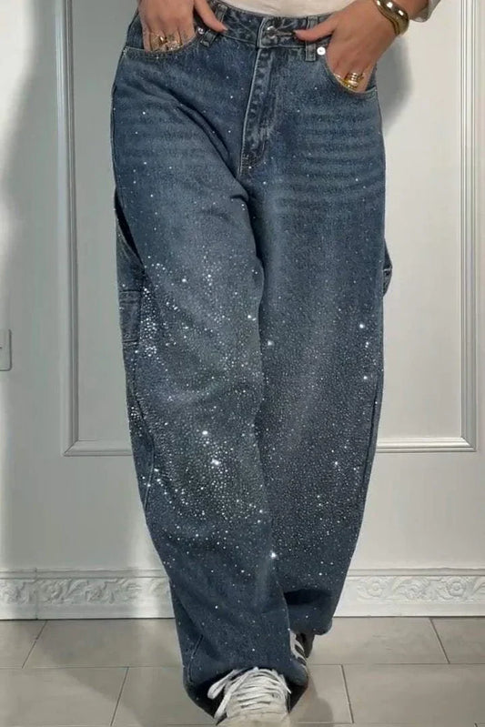 Orion | Sparkle Wide-Leg Jeans voor een Galactische Look