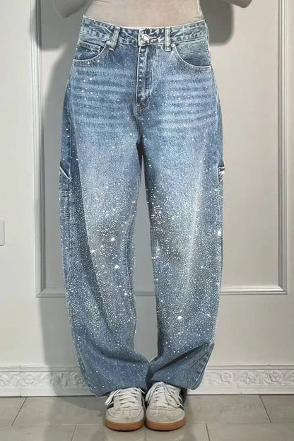 Orion | Sparkle Wide-Leg Jeans voor een Galactische Look
