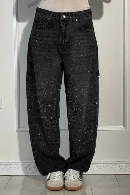 Orion | Sparkle Wide-Leg Jeans voor een Galactische Look