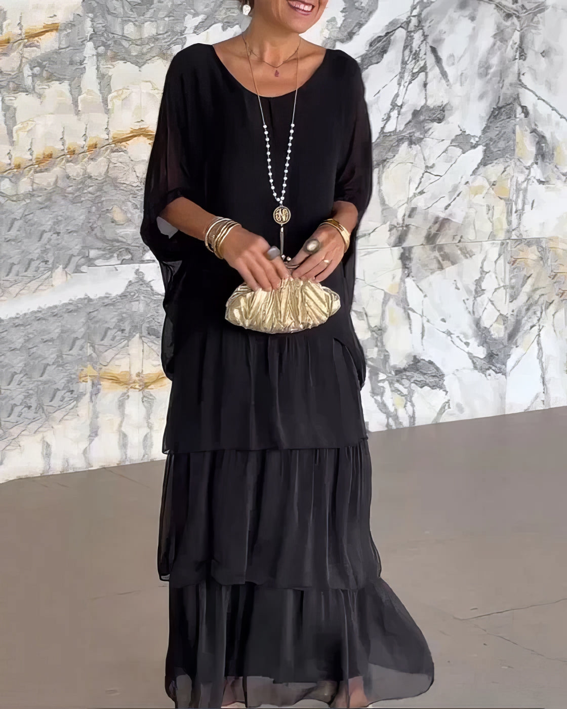 Hannah | Elegante Maxi Jurk Comfortabel voor Alle Gelegenheden