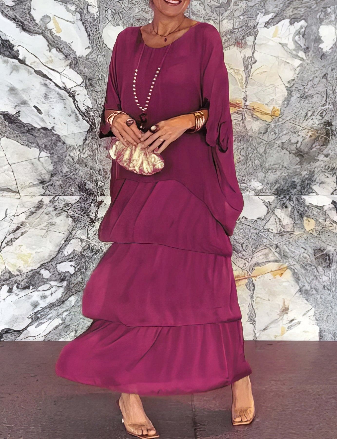 Hannah | Elegante Maxi Jurk Comfortabel voor Alle Gelegenheden