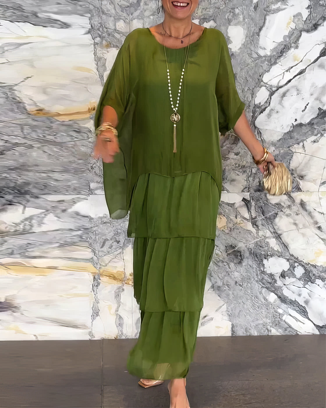 Hannah | Elegante Maxi Jurk Comfortabel voor Alle Gelegenheden