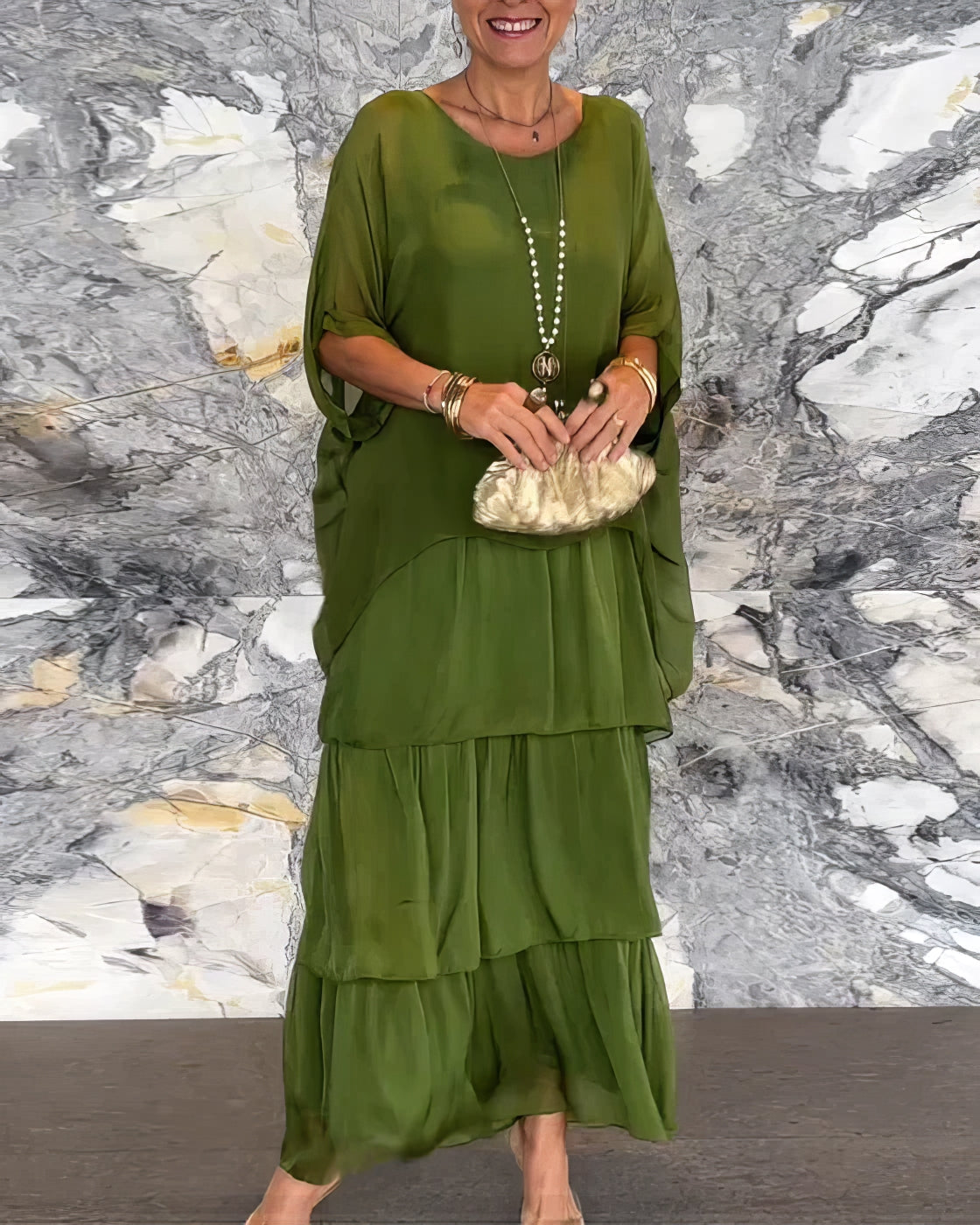 Hannah | Elegante Maxi Jurk Comfortabel voor Alle Gelegenheden