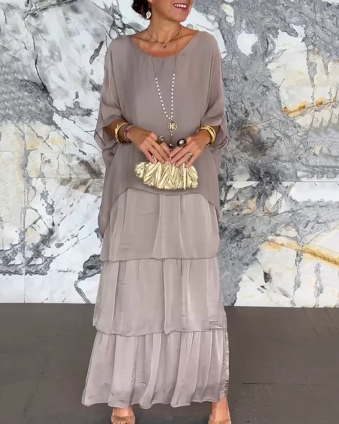 Hannah | Elegante Maxi Jurk Comfortabel voor Alle Gelegenheden